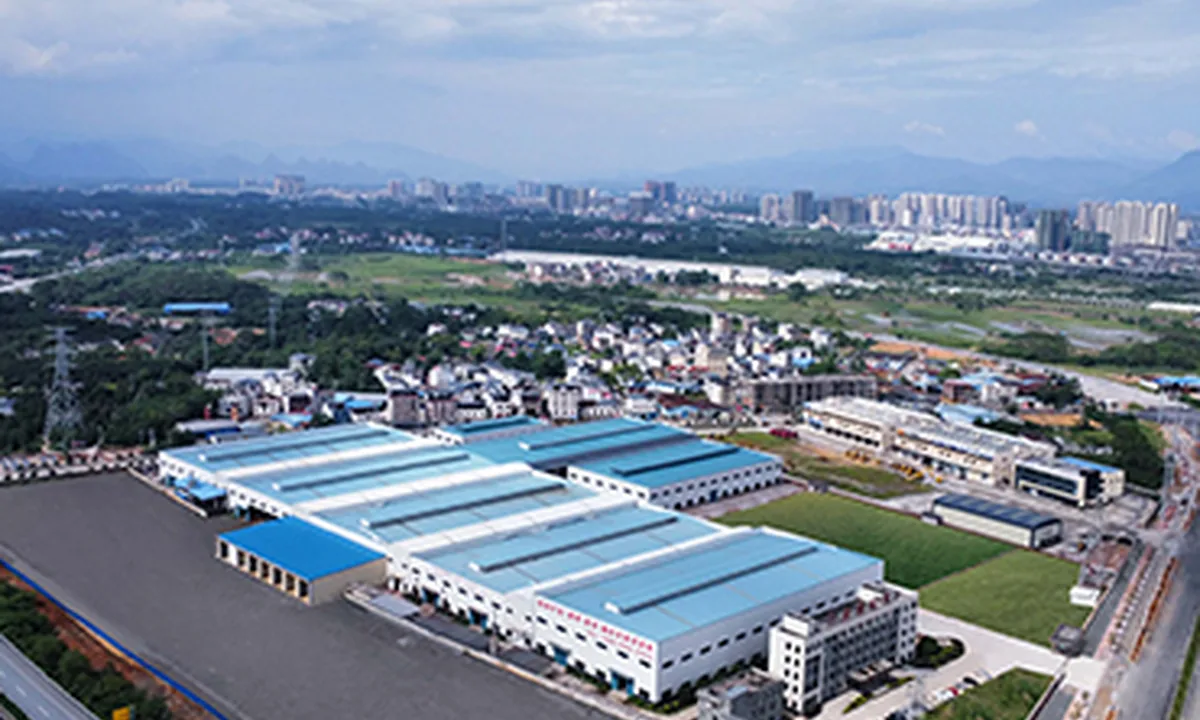 Aerial view of Guilin Mining Machinery manufacturing factory